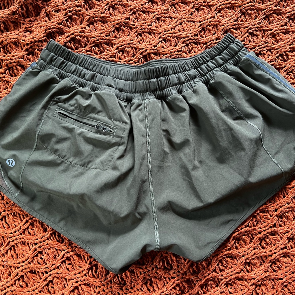 Lululemon Hotty Hot Shorts Olive Green